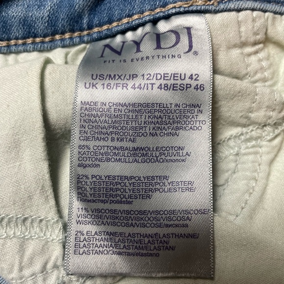 NYDJ Barbara Bootcut Jeans Blue High-Rise Lift Tuck Stretch 12 - Picture 11 of 11